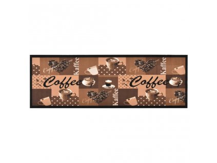 Kuchyňský koberec pratelný Coffee hnědý 45 x 150 cm