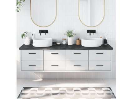 Koupelnová deska tmavě hnědá 200x60x(2-4) cm ošetřený masiv
