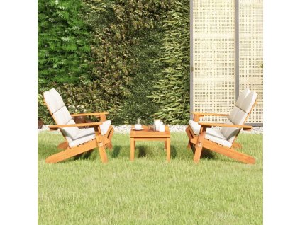 3dílná sada zahradního nábytku Adirondack masivní akácie