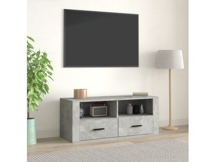 TV skříňka betonově šedá 100x35x40 cm kompozitní dřevo