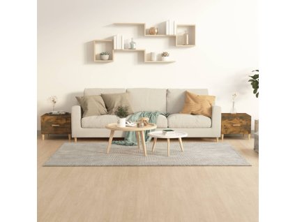 Konferenční stolky 2 ks kouřový dub 50x50x40cm kompozitní dřevo
