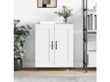 Příborník bílý 69,5 x 34 x 90 cm kompozitní dřevo