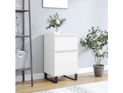 Příborník bílý 40 x 35 x 70 cm kompozitní dřevo