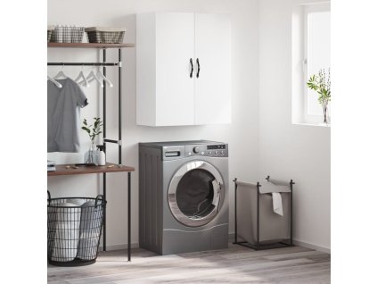 Nástěnná skříňka bílá 69,5 x 34 x 90 cm kompozitní dřevo