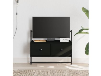 TV skříňka nástěnná černá 60,5 x 30 x 51 cm kompozitní dřevo