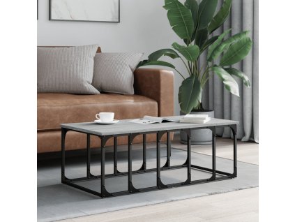Konferenční stolek šedý sonoma 100x50x35,5 cm kompozitní dřevo