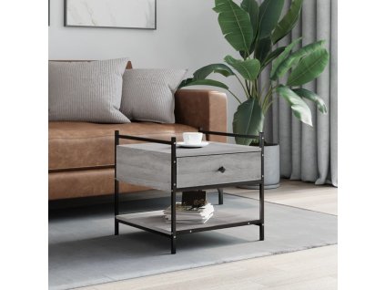 Konferenční stolek šedý sonoma 50 x 50 x 50 cm kompozitní dřevo