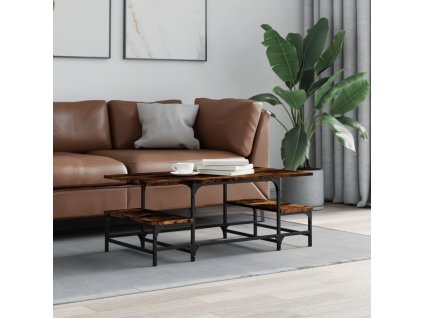 Konferenční stolek kouřový dub 100x50,5x40 cm kompozitní dřevo