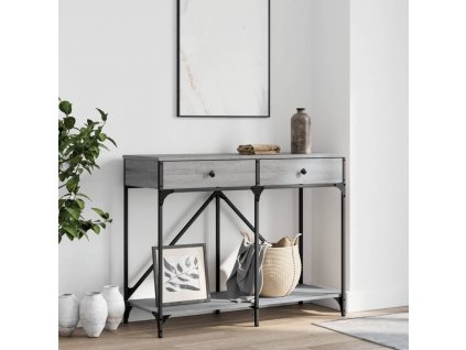 Konzolový stolek šedý sonoma 100x39x78,5 cm kompozitní dřevo