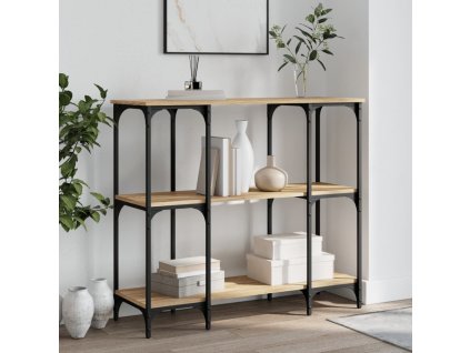 Konzolový stolek dub sonoma 102 x 35 x 90 cm kompozitní dřevo