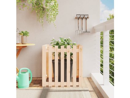 Zahradní truhlík plotový design 70x70x70 cm masivní borovice