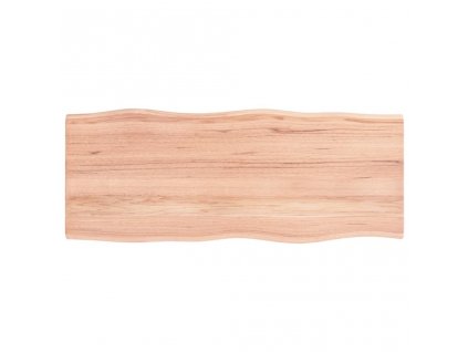 Stolní deska světle hnědá 100x40x2 cm ošetřený dub živá hrana