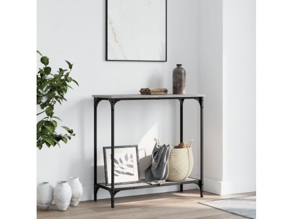 Konzolový stolek šedý sonoma 75 x 30,5 x 75 cm kompozitní dřevo