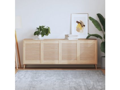 Nábytková dvířka lamelový design 4 ks 61,5 x 49,4 cm borovice