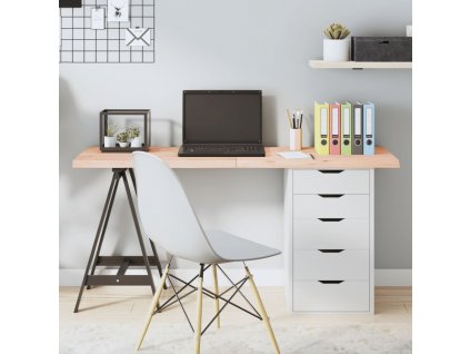 Stolní deska 140x60x(2-4) cm neošetřený masivní dubové dřevo