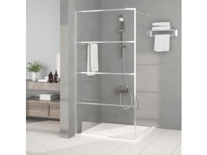 Sprchová zástěna walk-in stříbrná 100 x 195 cm čiré ESG sklo