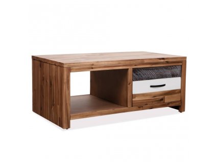 Konferenční stolek masivní akáciové dřevo 90 x 50 x 37,5 cm