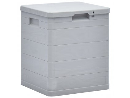 Zahradní úložný box 90 l světle šedý