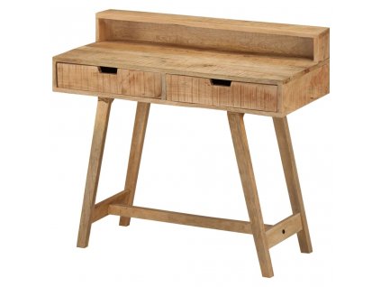 Psací stůl 100 x 45 x 90 cm masivní hrubé mangovníkové dřevo