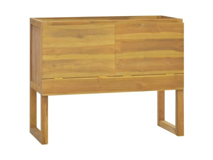 Koupelnová skříňka 90 x 40 x 75,5 cm masivní teakové dřevo