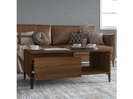 Konferenční stolek hnědý dub 90 x 50 x 36,5 cm kompozitní dřevo