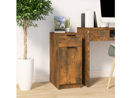 Skříňka k psacímu stolu kouřový dub 33,5 x 50 x 75 cm kompozit