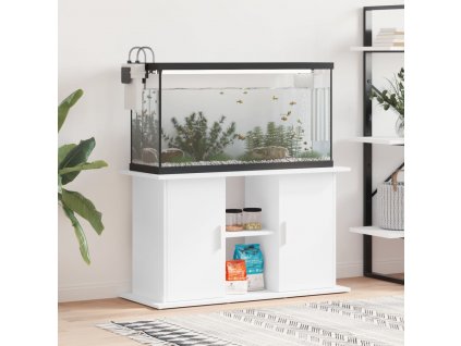 Stojan na akvárium bílý 101 x 41 x 58 cm kompozitní dřevo