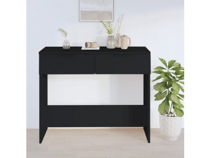 Konzolový stolek černý 90 x 36 x 75 cm kompozitní dřevo
