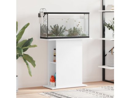 Stojan na akvárium bílý 75 x 36 x 72,5 cm, z umělého dřeva