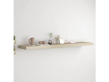 Plovoucí nástěnná police dub 120 x 23,5 x 3,8 cm MDF