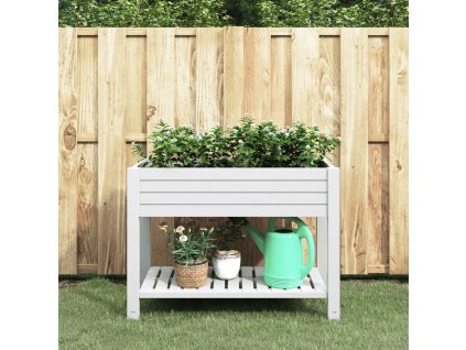 Zahradní vyvýšený záhon bílý 110 x 45 x 79 cm polypropylen