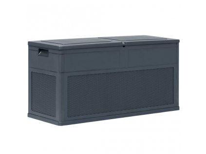 Zahradní úložný box 320 l antracitový