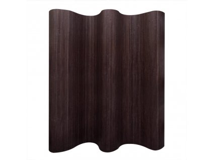 Paraván bambusový tmavě hnědý šířka 250 cm výška 165 cm