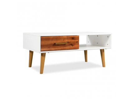 Konferenční stolek masivní akáciové dřevo 90 x 50 x 40 cm