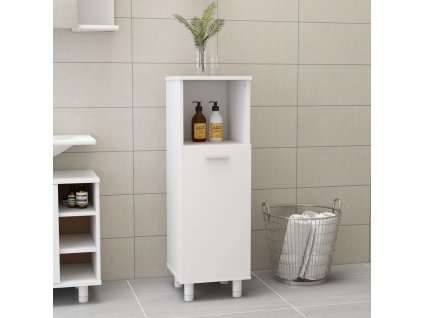 Koupelnová skříňka bílá 30 x 30 x 95 cm kompozitní dřevo