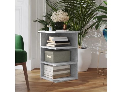 Odkládací skříňka betonově šedá 35x35x55 cm kompozitní dřevo