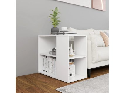 Odkládací skříňka bílá 60 x 30 x 50 cm kompozitní dřevo