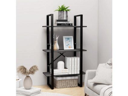 Úložný regál šedý 60 x 30 x 105 cm kompozitní dřevo