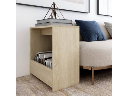 Odkládací stolek dub sonoma 50 x 26 x 50 cm kompozitní dřevo