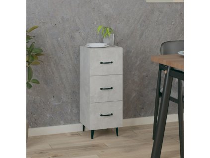 Příborník betonově šedý 34,5 x 34 x 90 cm kompozitní dřevo