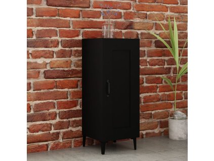 Příborník černý 34,5 x 34 x 90 cm kompozitní dřevo
