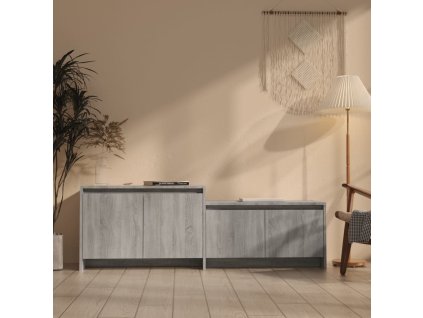 TV skříňka šedá sonoma 146,5 x 35 x 50 cm kompozitní dřevo