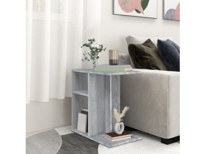 Odkládací stolek šedý sonoma 50 x 30 x 50 cm kompozitní dřevo