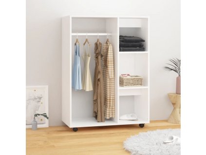 Šatní skříň bílá 80 x 40 x 110 cm kompozitní dřevo