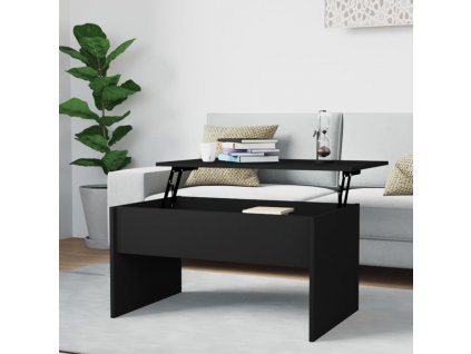 Konferenční stolek černý 80 x 50,5 x 41,5 cm kompozitní dřevo