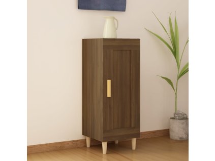 Příborník Hnědý dub 34,5 x 34 x 90 cm kompozitní dřevo