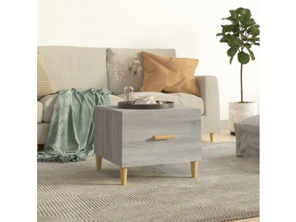 Konferenční stolek šedý sonoma 50 x 50 x 40 cm kompozitní dřevo