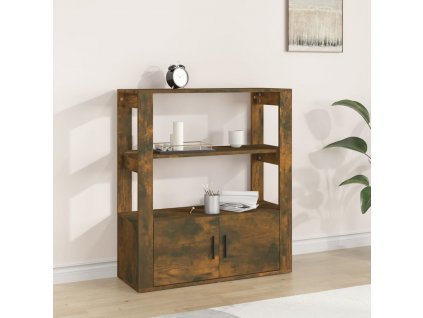 Příborník kouřový dub 80x30x90 cm kompozitní dřevo