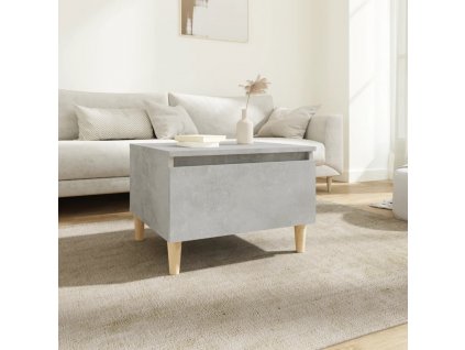 Odkládací stolek betonově šedý 50 x 46 x 35 cm kompozitní dřevo