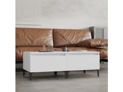 Odkládací stolky 2 ks bílé 50 x 46 x 35 cm kompozitní dřevo